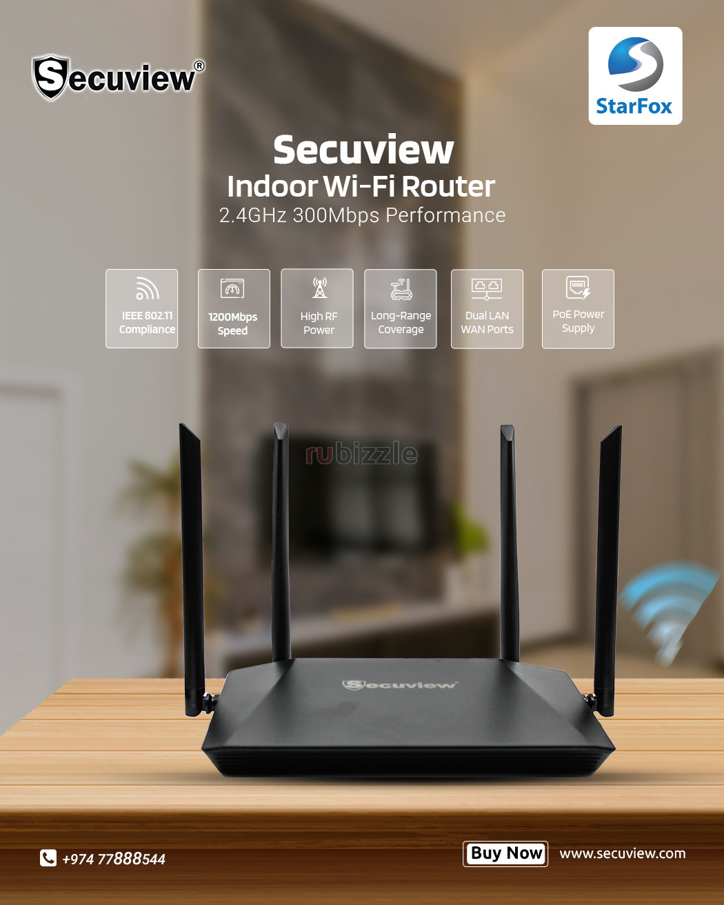 Secuview Indoor 300Mbps Wi-Fi Router