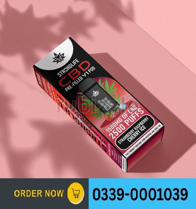Strawberry Raspberry Cherry Ice CBD Vape In Pakistan [03390001039]