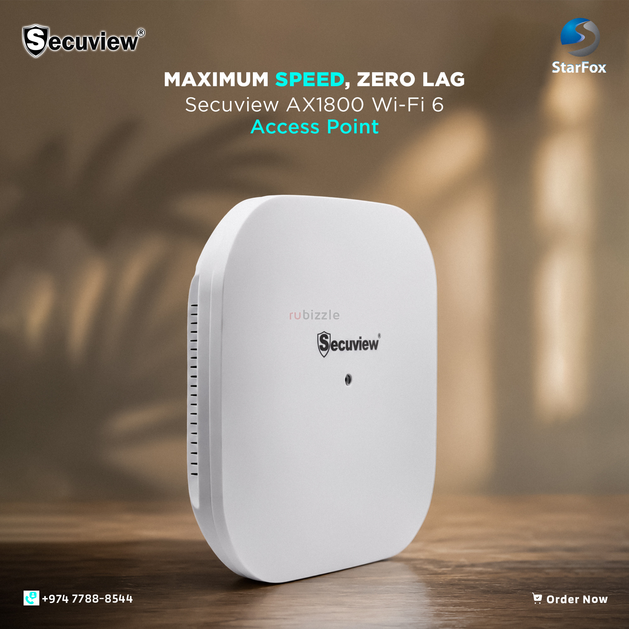 Secuview AX1800 Wi-Fi 6 Access Point | Dual-Band Gigabit