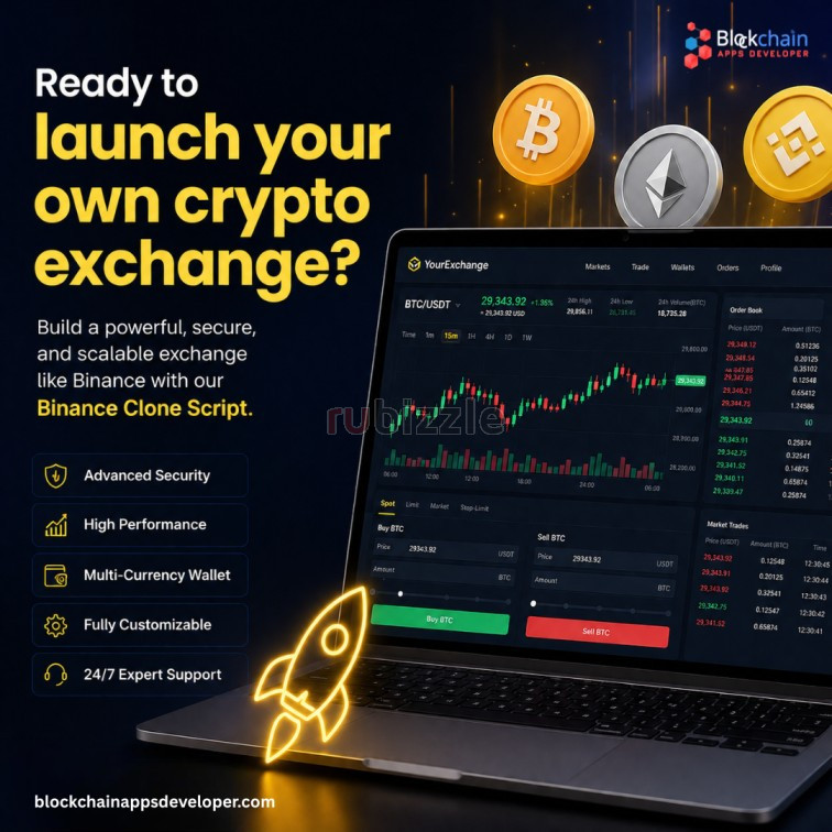 Launch Your Crypto Exchange with a Secure Binance Clone Script