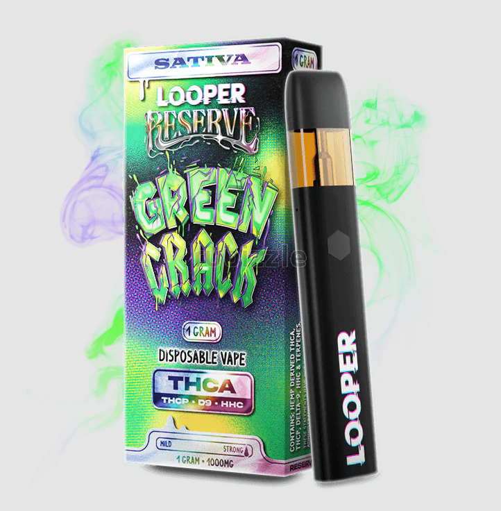 THC Looper Reserve 1g Green Crack Strain Vape In Karachi for Sale