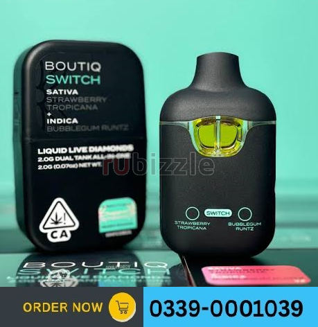 Boutiq Switch 3-in-1 Liquid Live Diamonds Disposable Vape 2g In Pakist