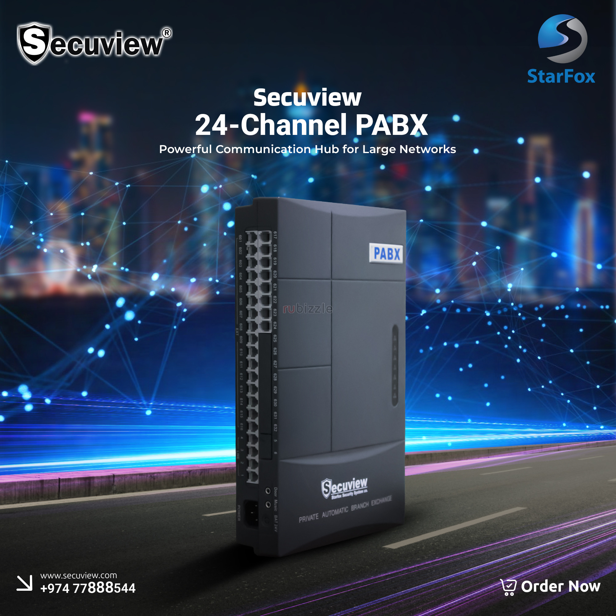 Secuview 24-Channel PABX Powerful Communication Hub for Large Networks