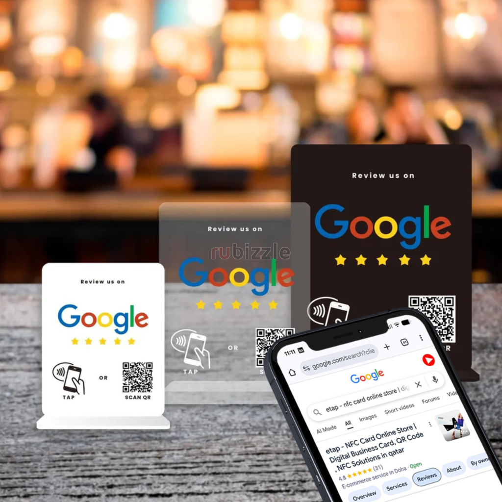 Custom Acrylic Stands in Qatar | QR Menu & Display Stands