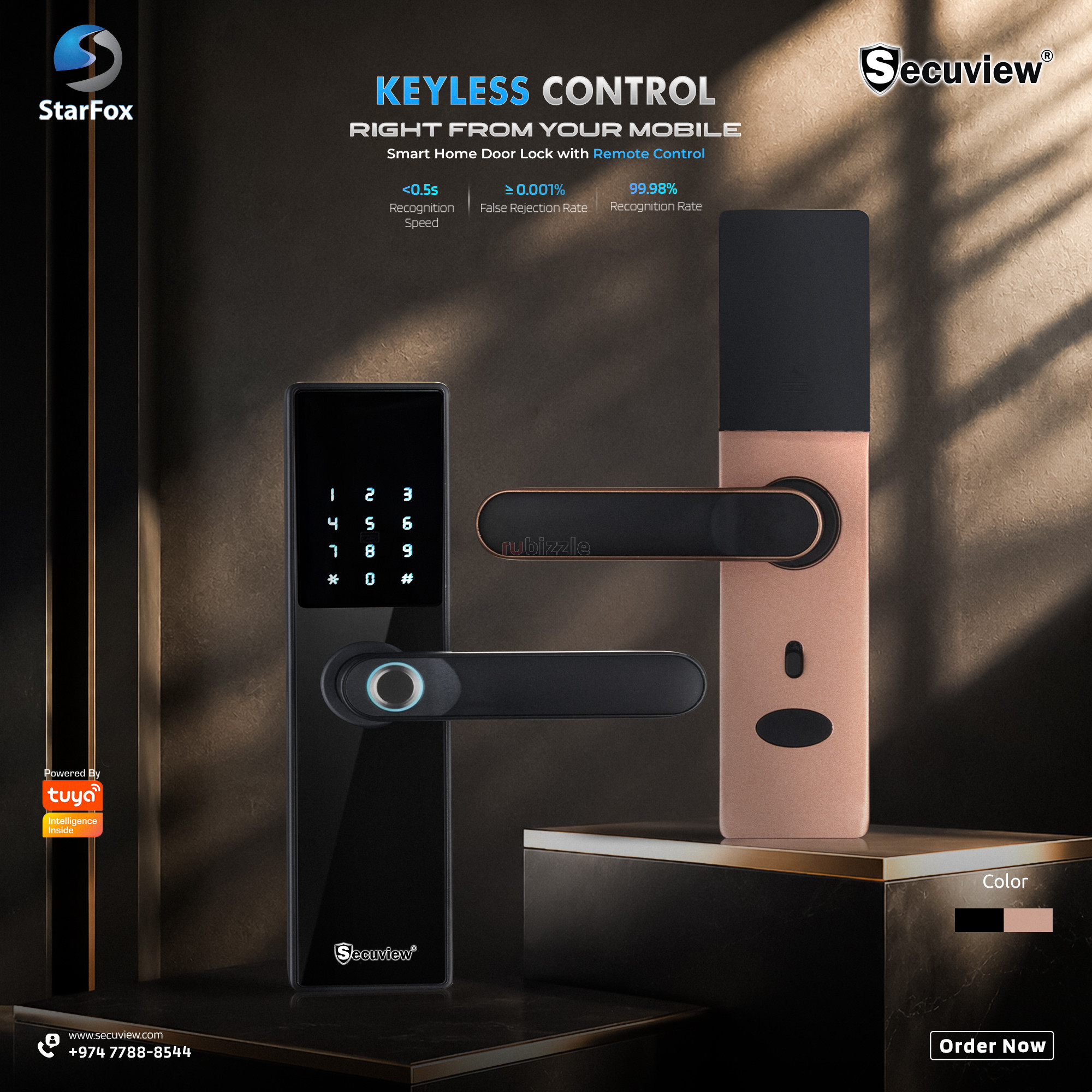 Secuview Smart Home Door Lock with Remote Control