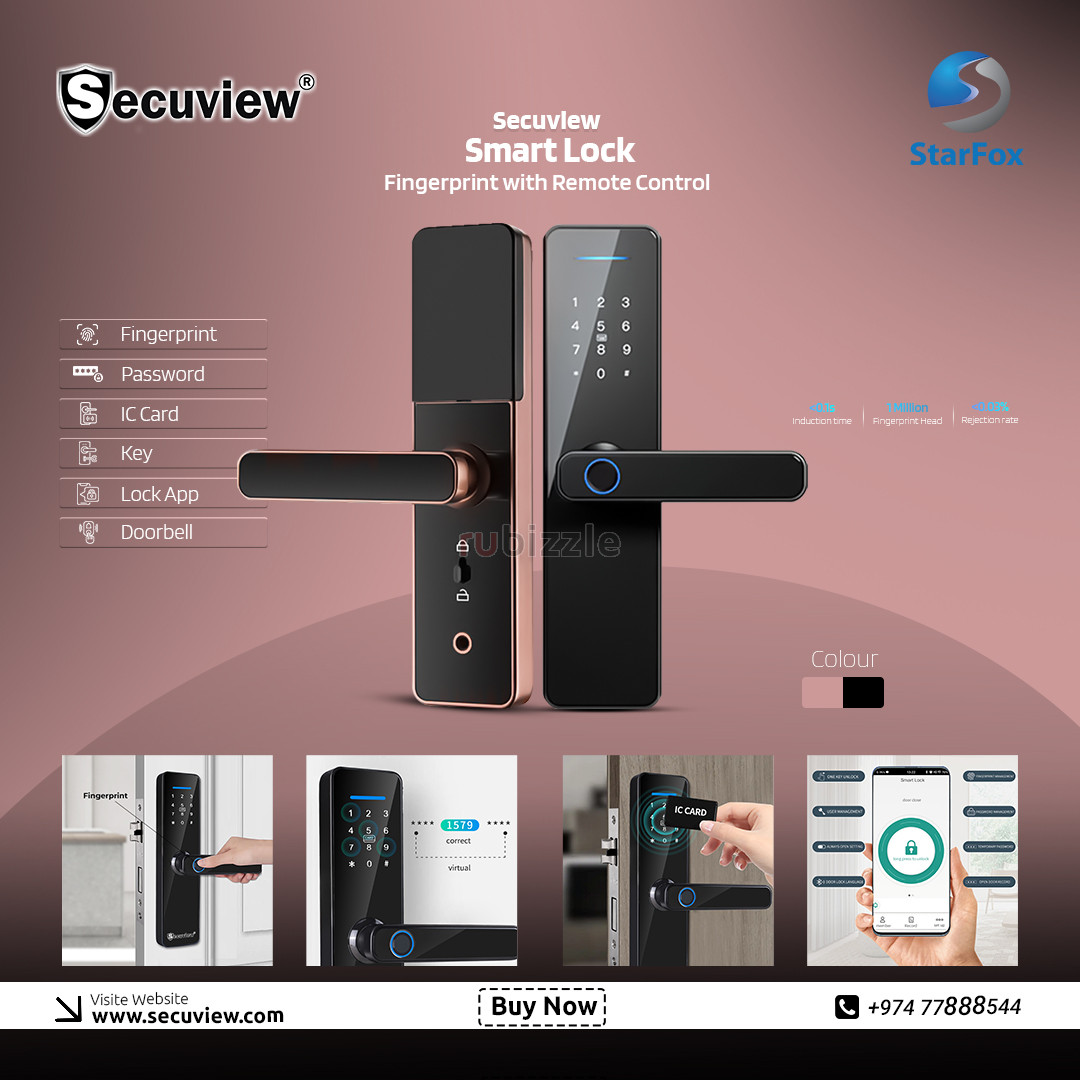 Secuview Fingerprint Smart Lock with Remote Control