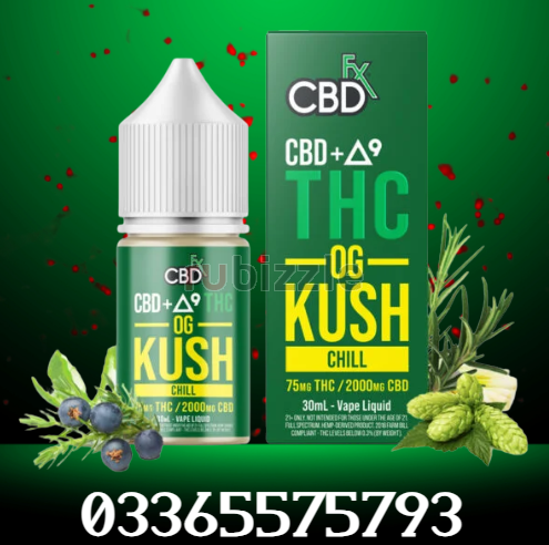 THC Vape Juice: CBD + Delta-9 OG Kush In Pakistan