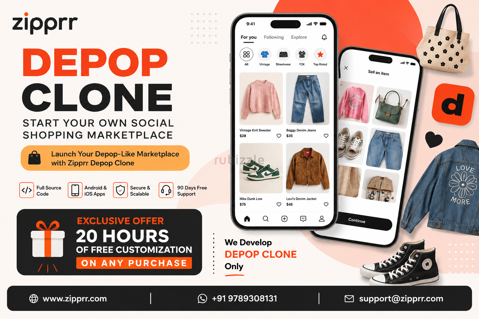 How to Avoid High Fees With a Depop Clone App Zipprr $490